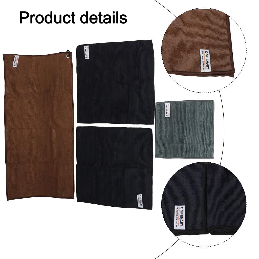 Compact Espresso Cleaning Cloths Set of 4 Soft Towels for Easy Maintenance