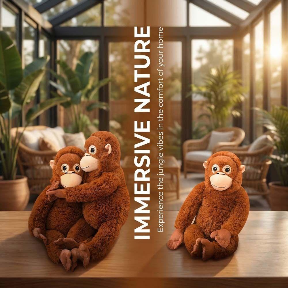 Langer Arm Großer Plüschaffenpuppe Realistischer Orang-Utan Plüschpuppe Affen Plüschtier Kindergeschenk
