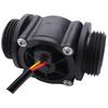ABUL-2PCS Water Flow Sensor Fuel Flow Meter Water Meter Sensor Flowmeter Water Sensor Counter Indicator FS400A G1 DN25 1-60L/Min