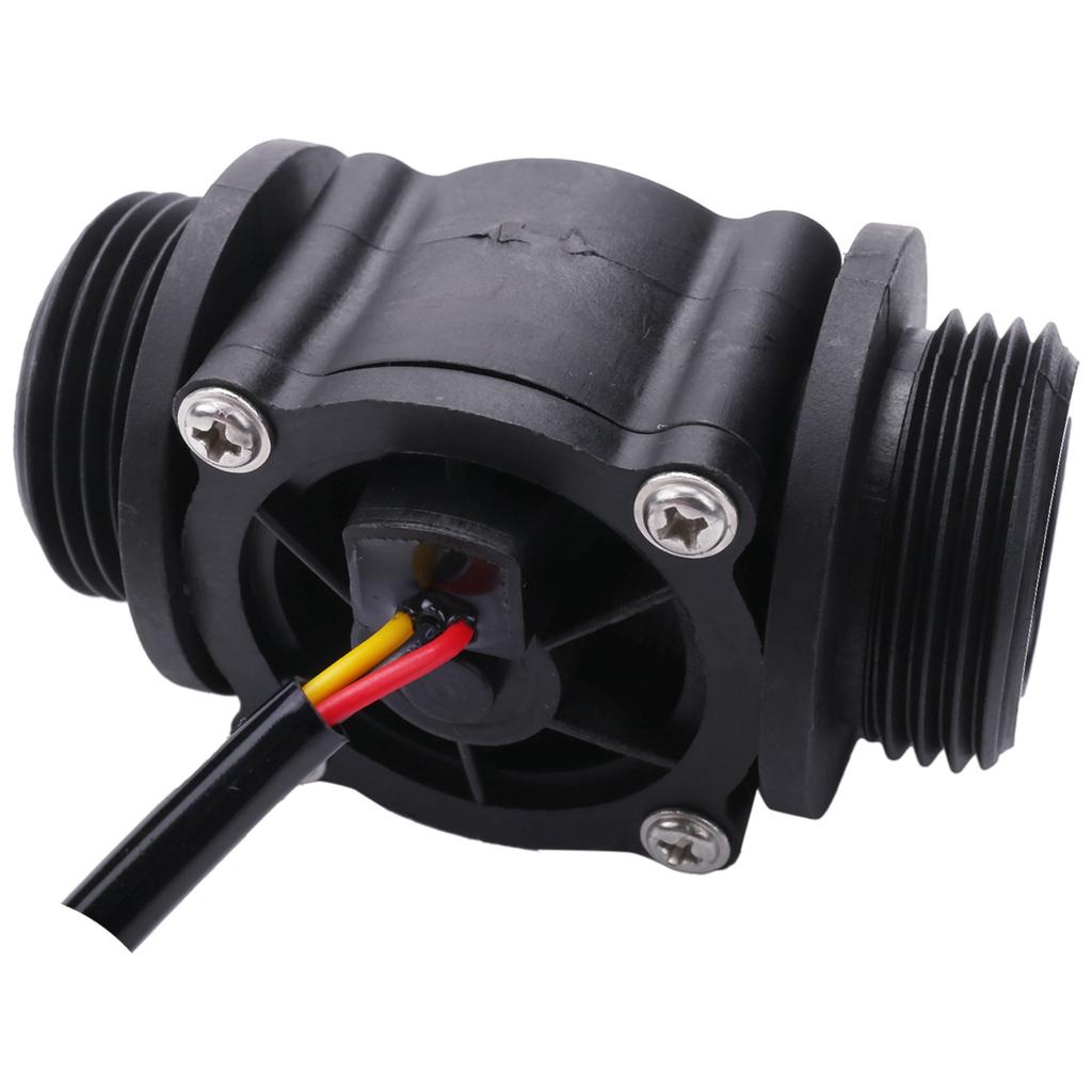 ABUL-2PCS Water Flow Sensor Fuel Flow Meter Water Meter Sensor Flowmeter Water Sensor Counter Indicator FS400A G1 DN25 1-60L/Min