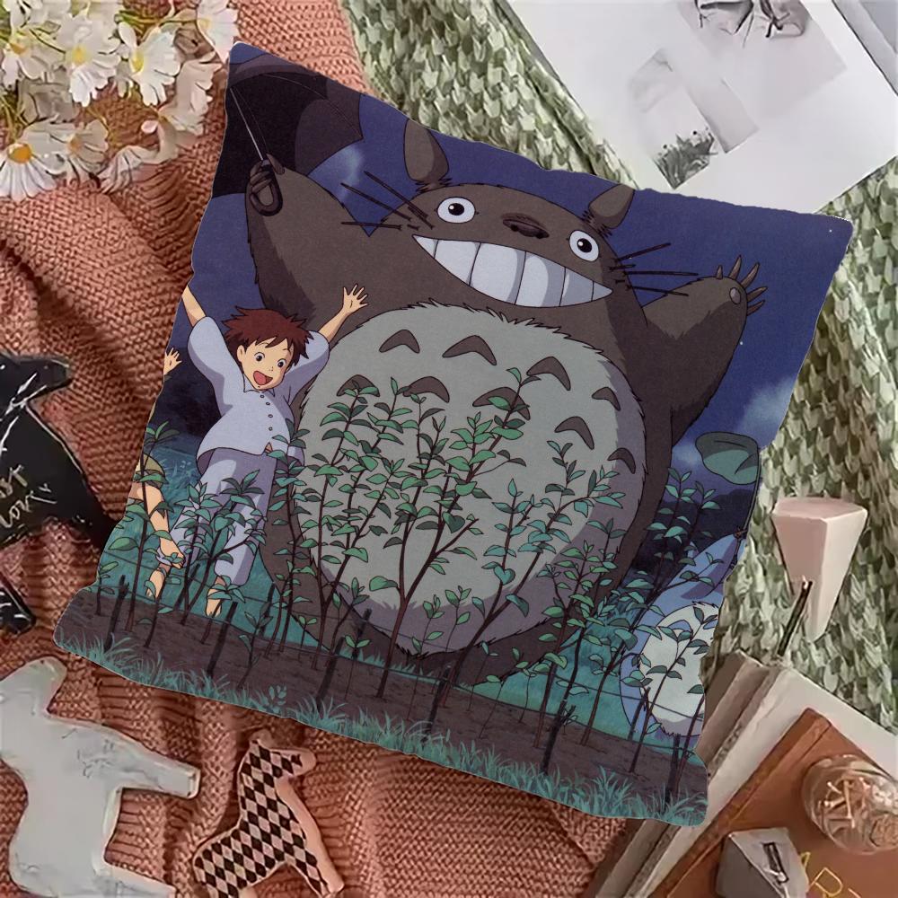T-TOTOROS Cute  Pillow Case Pillowcase Home Sofa Cushions Car Cushions Pillowcover Office Pillowshell Pillow