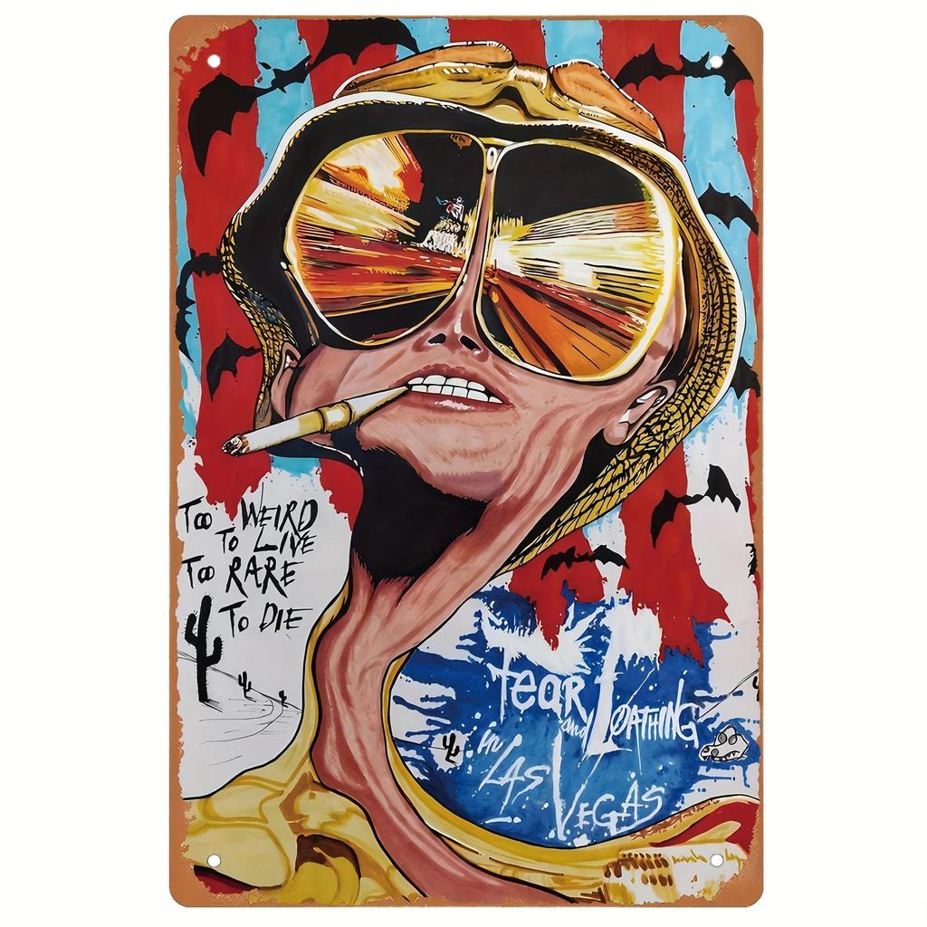 Retro Halloween Metal Sign Horror Movie Theme Shabby Iron Painting Tin Signs Wall Art Man Cave Film Theater Club Home Decoration