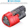 Powerextra 2 Pack 12V 3000mAh Lithium-ion Replacement Battery Compatible with Milwaukee M12 48-11-2411 48-11-2420 48-11-2401 48-11-2402 48-11-2401