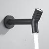 304 Stainless Steel Washing Machine Faucet Lengthened Black/Nickel Single Cooled Faucet Balcony Outdoor Bathroom Mop Pool Tap