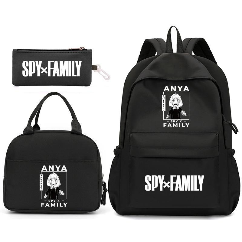 School Season Spy Playhouse Printed Backpack Pencil Bag Shoulder Bag Leisure Primary And Secondary School Students Schoolbag
