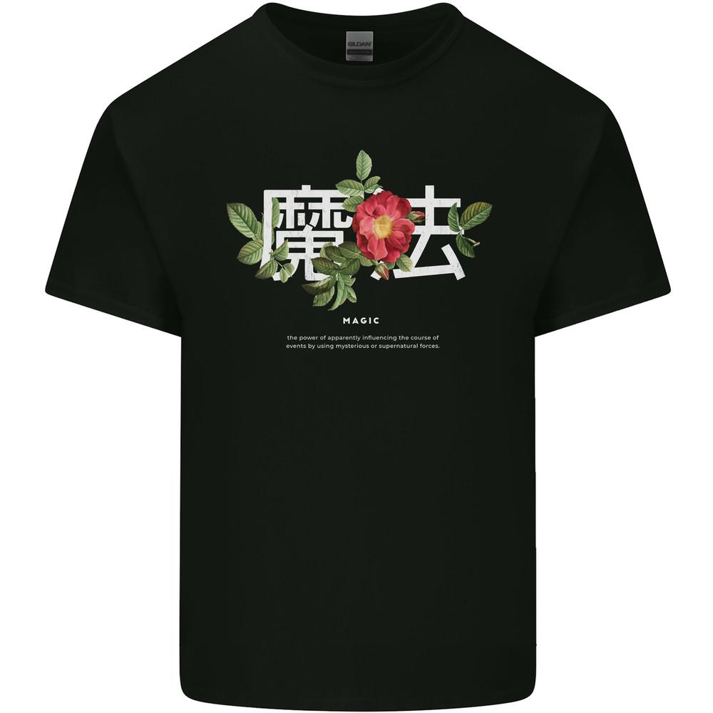 Japanese Flowers Quote Japan Magic Mens Light Cotton T-Shirt Unisex T-Shirt XXL