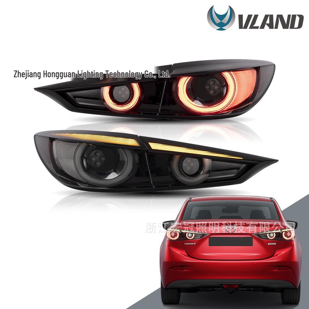 LED Taillight Assembly for 2014-2019 Mazda 3 Axela - Flowing Welcome Light Modification