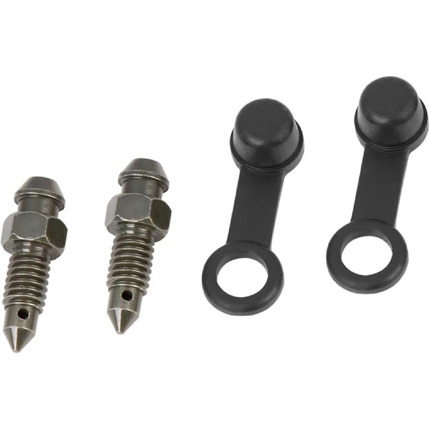 

2Pcs M6x1mm Banjo Bolt Bleeder Screw with Cap for Motorcycle Brake Master Cylinder Item Replacement