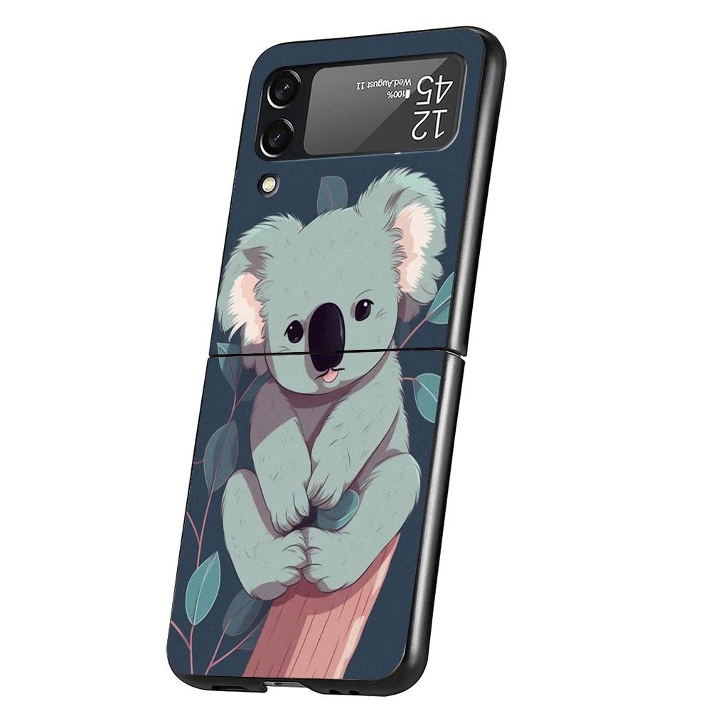 Koala Kawaii Cute Animal Phone Case For Samsung Galaxy Z Flip 7 6 5 4 3 5G Cover ZFlip7 ZFlip6 ZFlip4 ZFlip5 ZFlip3 Coque Fundas
