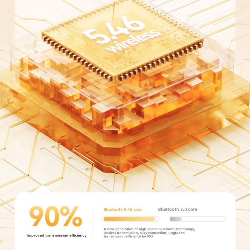 Wireless Bluetooth Headphones In-ear Mini Digital Display Long Life Sleep Noise Cancelling Headphones