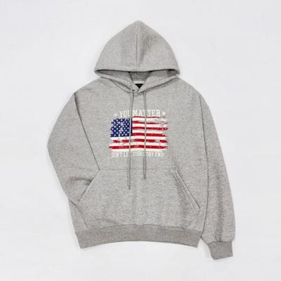 Mizqz Unisex Dream Flag Printing Loose Fit Hoodie