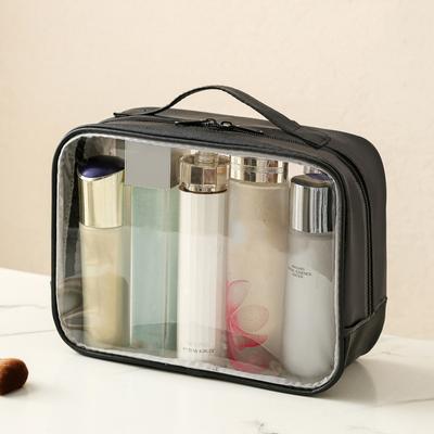 New PVC Transparent Cosmetic Bag Female Portable Large Capacity Wash Bath Fitness Swimming Travel Cosmetic Bag