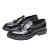 Men's Shoes Large Size New Casual Leather Shoes Fashion Men's Patent Leather Fringed Leather Shoes British Style Business Dress Shoes