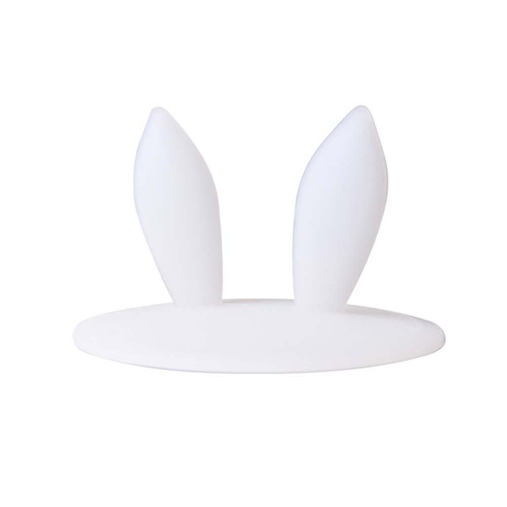 

Cute Cat/Rabbit Ears-Shaped Seal Cup Silicone Heat-Resistant Bowl Cover Cup Cover Cup Lid Anti-dust Cat Ears-Shaped белый