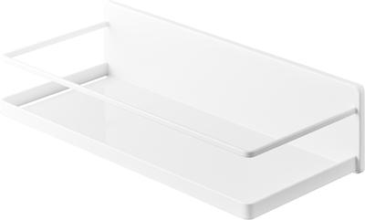 Yamazaki Jitsugyo Film Hook Spice Rack White Approx. W28 X D12.5 X H7cm (Film Hook Not Included) Tower Seasoning Rack Kitchen Storage Floating