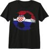 Kroatien Fußball Ball Flagge - Kroatisches Fußball Fußball Premium Tri-Blend T-Shirt