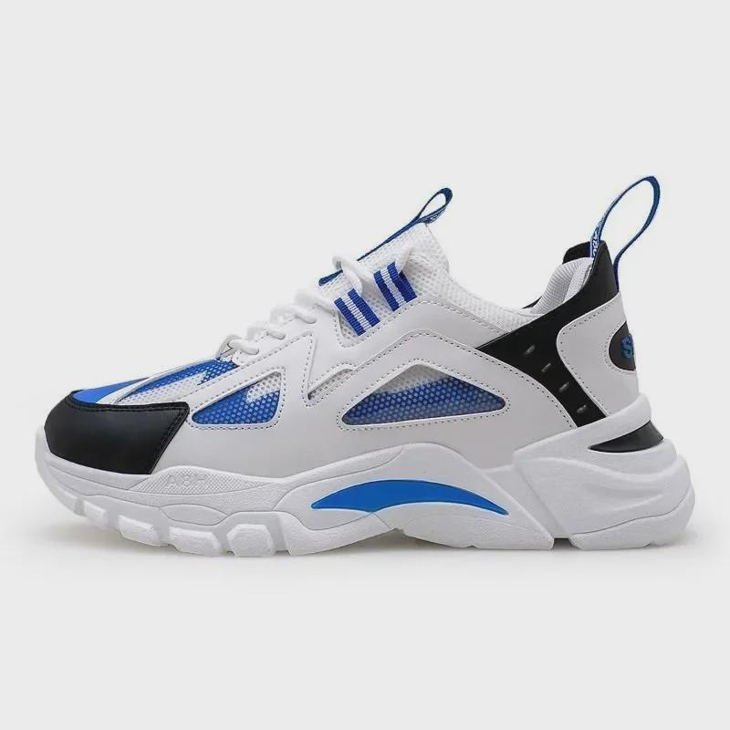 Men's 2024 Korean Style Lightweight Breathable Mesh Casual Dad Shoes for Students and Running