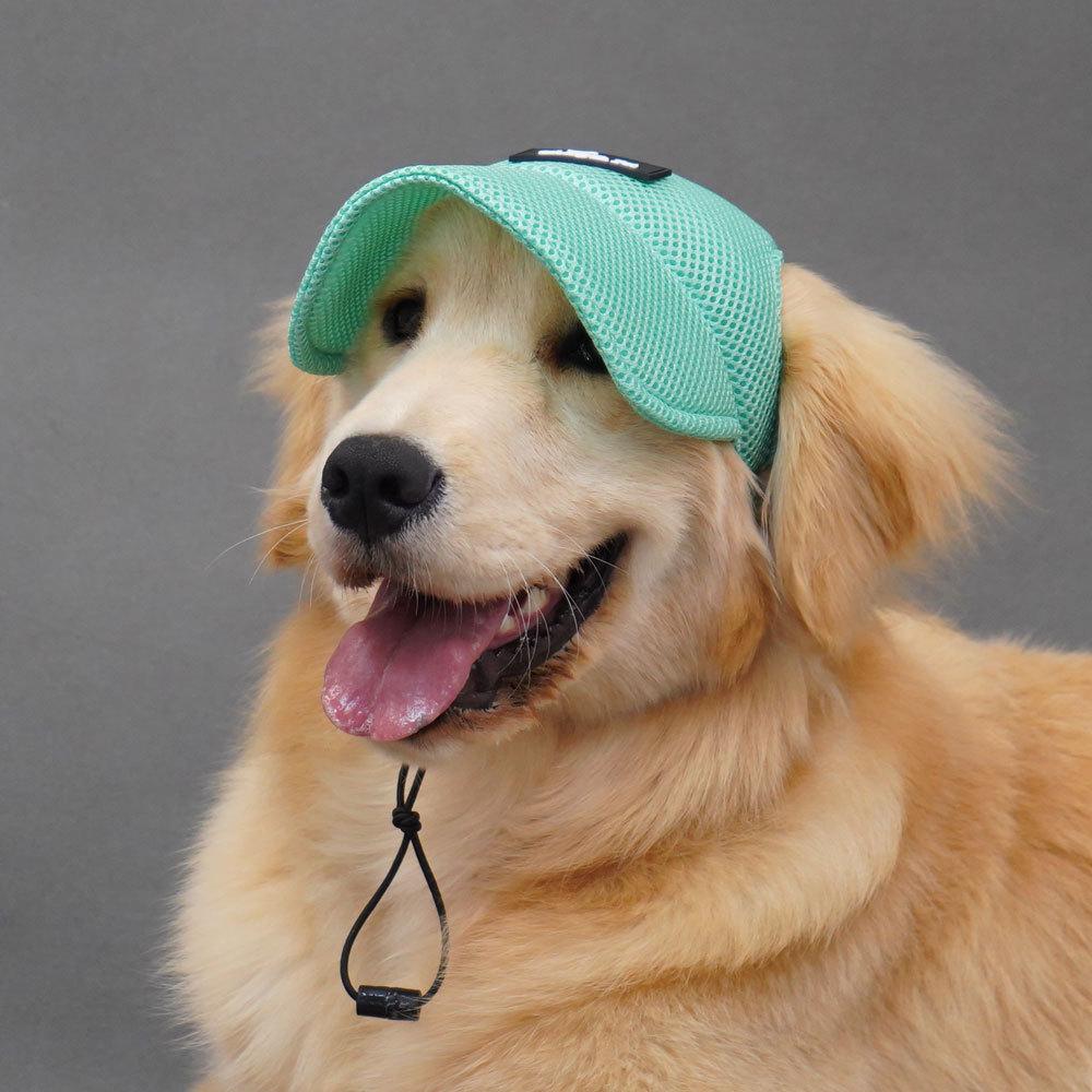 Pet hat leaking ears breathable golden retriever dog hat summer blackout sun protection hat new