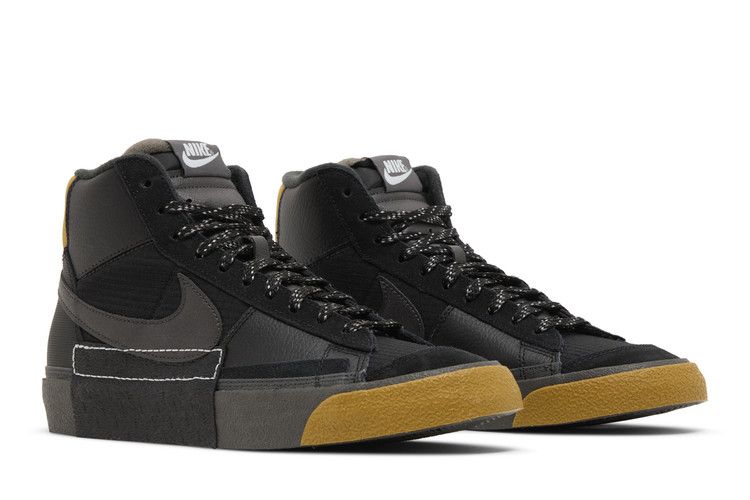 Men's Sneakers Nike Blazer Mid Pro Club Black Bronzine Black/Bronzine/Blue Tint/Medium Ash