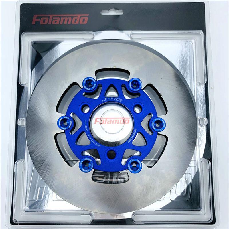 Universal 220*70mm 3 Hole Floating Disc Motorcycle Front Rear Brake Disc For Honda Yamaha RSZ JOG FORCE M3 Niu Scooter Dirt Bike
