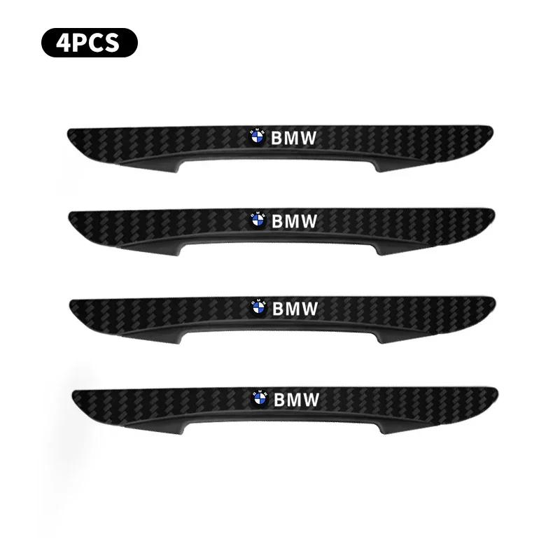 4pc Car Carbon Fiber Pattern Anti-Collision Strips For BMW 13 5 Series F20 F21 F22 E87 E88 E90 E60 G30 E84 F10 F30 M X1 X3 X4 GT