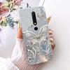 For Nokia 6 2018 Clear Case Cover Aesthetic Luxury Cute Cat Fashion Butterfly Funny Painted Phone Casing