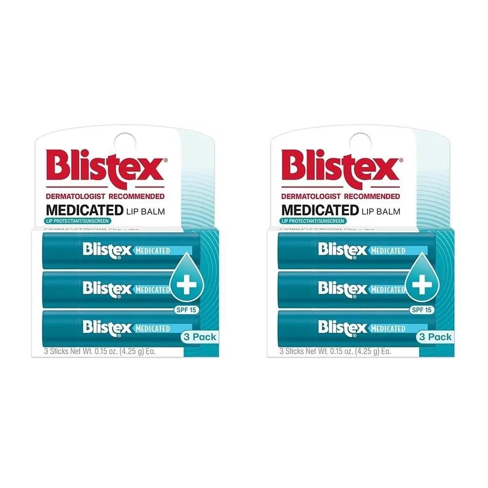 Blistex Lip Balm, 0.15 Ounce, 3 Count (Pack of 1) Prevent Dryness