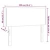 VidaXL LED Headboard Bedroom Furniture Single Bed Accessory Headboard Interior Black 3121464