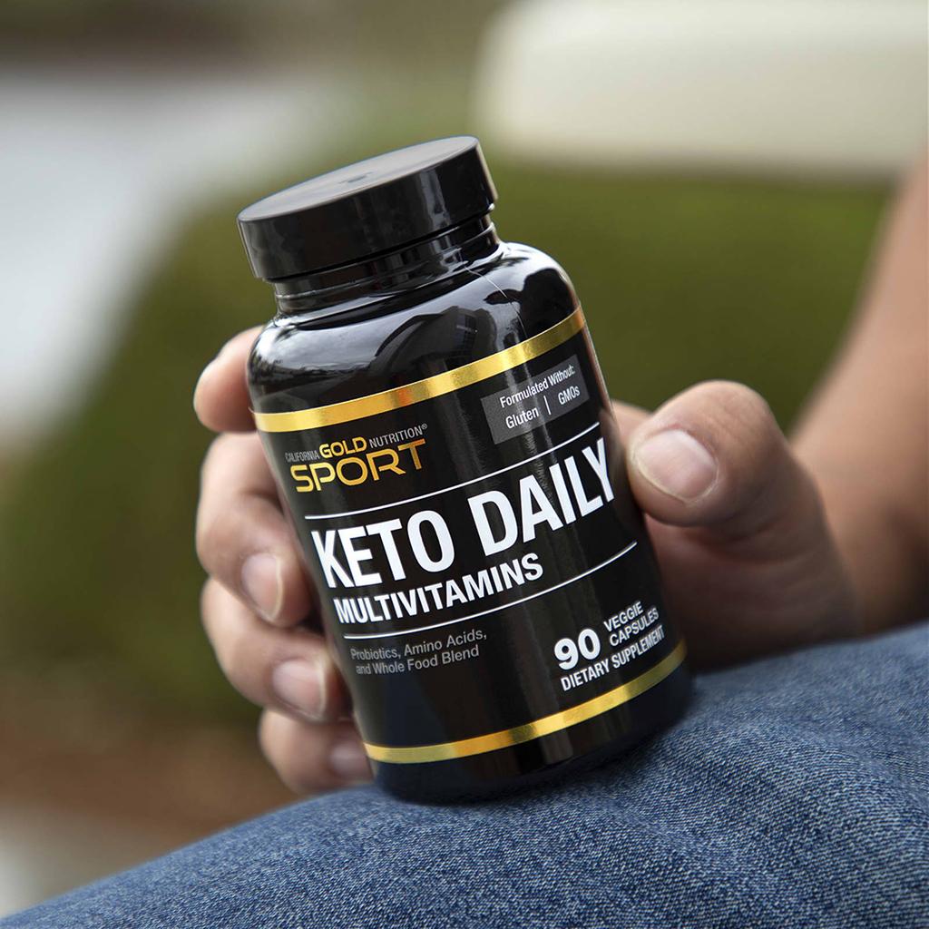 California Gold Nutrition, Keto Daily Multivitamin mit grünem Tee, 90 vegetarische Kapseln