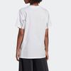 Adidas Originals Trefoil Logo Simple Line Print Loose Fit Sports T-Shirt Women Tops White ED4771
