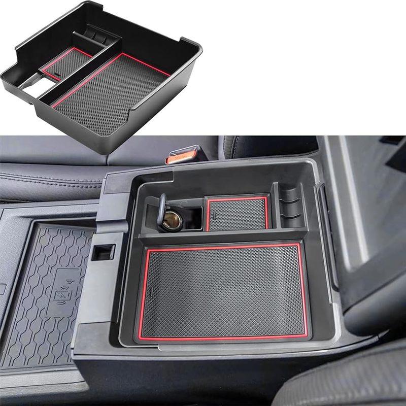 SixthSmoy Boîte d'accoudoir de voiture compatible avec  2024 Nissan Frontier Organisateur de rangement pour console centrale Accessoires