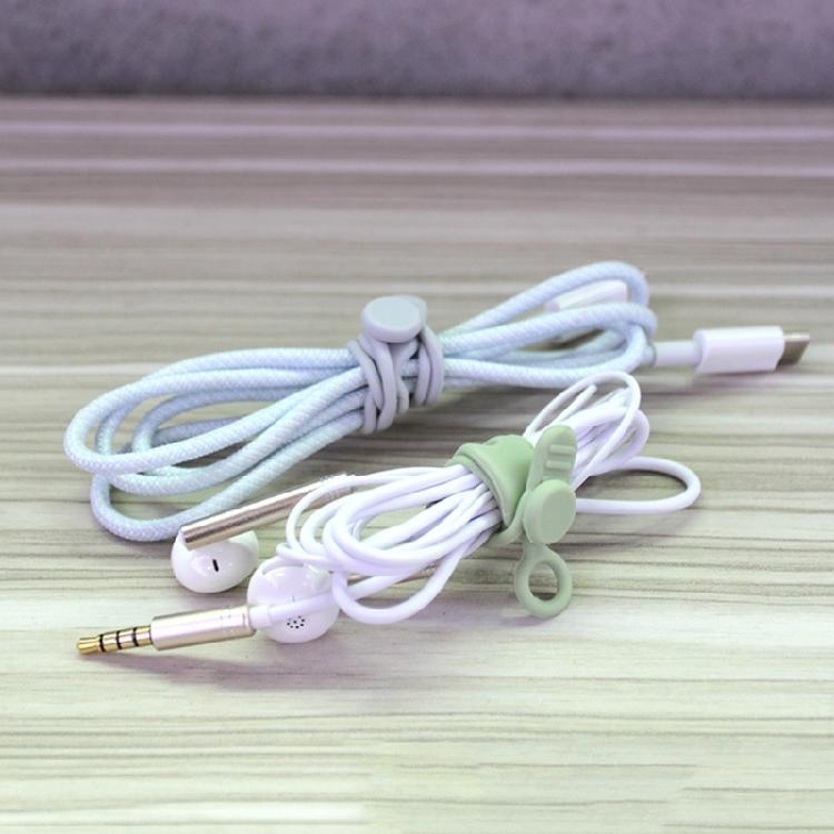 10pcs Reusable Silicone Cable Fasteners Data Cable Organizers Multipurpose Elastics Cord Organizers