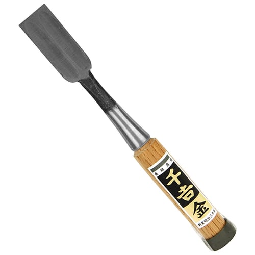 Senkichi Gold Oire Chisel, 2-Ply Back, Back Skiving, Hitachi Yasugi Steel White Paper No. 2, 24mm