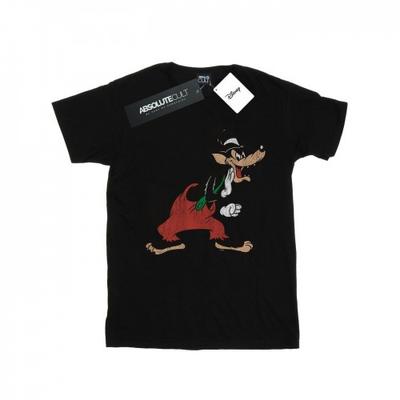 Damen/Damen Three Little Pigs Big Bad Wolf Boyfriend-T-Shirt aus Baumwolle