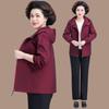 2026 Spring & Autumn Plus Size Windbreaker for Middle-Aged & Elderly Women