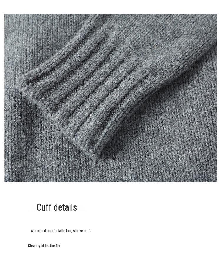 Women's Autumn/Winter Pure Wool Jacquard Knit Pullover Sweater