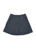Button Play Out-Pocket Pleated Skirt_Gray