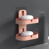 Punch-Free Wall-Mounted Double Layer Soap Holder