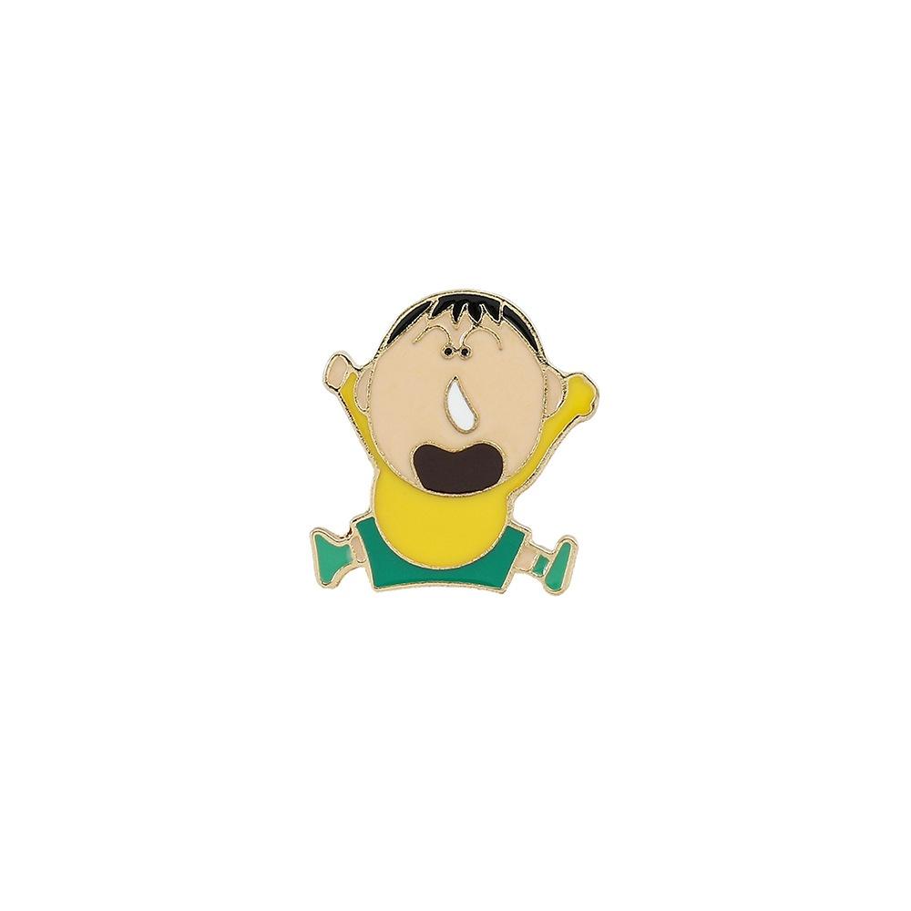 Cute Crayon Shin-chan Metal Badge Cartoon Character Backpack Accessory Wholesale