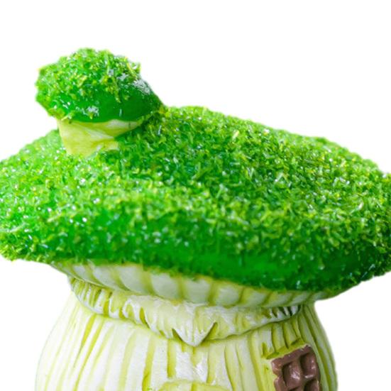 Figurina Fungo Casa in Resina per Terrario Fai-da-te e Decorazione Acquario Carino Ornamento Giardino Fatato Miniatura Decorazione da Scrivania per Casa Ufficio Festa Unico