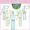 Fluorescent Transformable Skeleton Halloween Toy Wholesale Unique And Novel Prank Toy