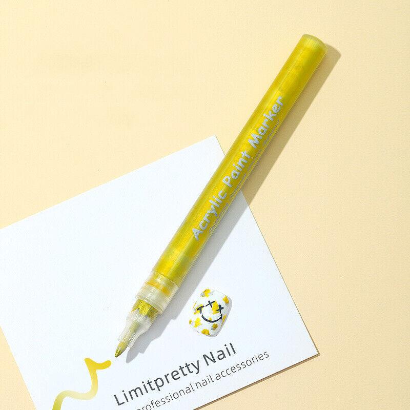 Nail Art Graffiti Pen UV Gel Polish Wodoodporny Rysunek Malowanie Liner Bru ~ *