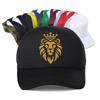 Lion Print Golden Crown Design Baseball Cap Summer Casual Animal Pattern Top Harajuku Sun Hat Outdoor Mesh Trucker Hat