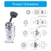 Metal SF6 Plug And Socket Pair  Industrial Connectors Quick Push Pull Precise For Digital Cables