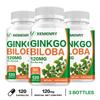 Capsule di estratto di Ginkgo biloba, 120 mg per dose, alta concentrazione di essenza di ginkgo, adatte sia per uomini che per donne.