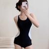 Racing swimsuit women's swimming pool special one-piece flat angle new meat cover and thin sports students soak in hot springs