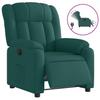 Vidaxl Electric Recliner, Dark Green, Fabric Upholstered