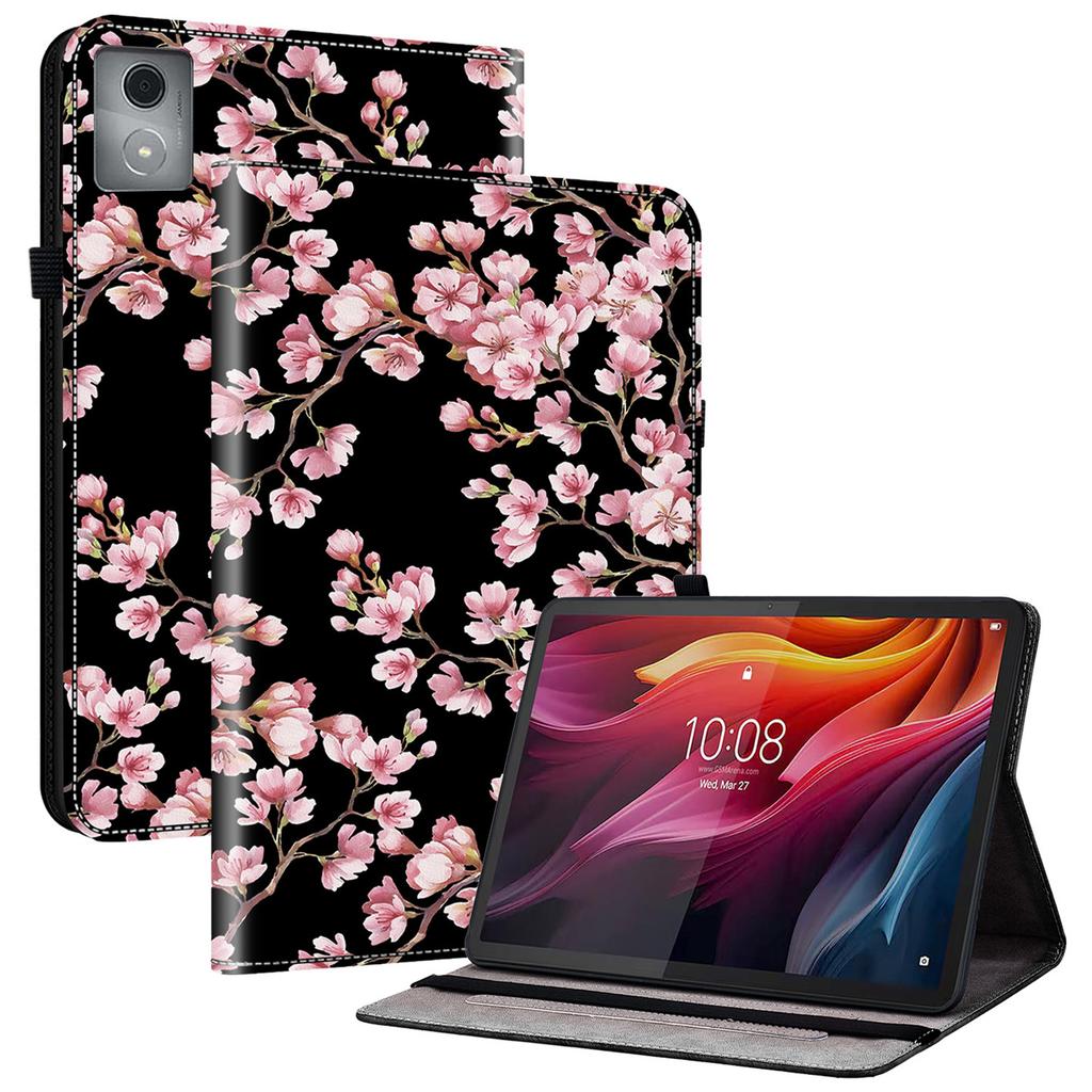 For Lenovo Tab K11 Plus Stand Case Pattern Print Card Slots PU Leather Tablet Cover