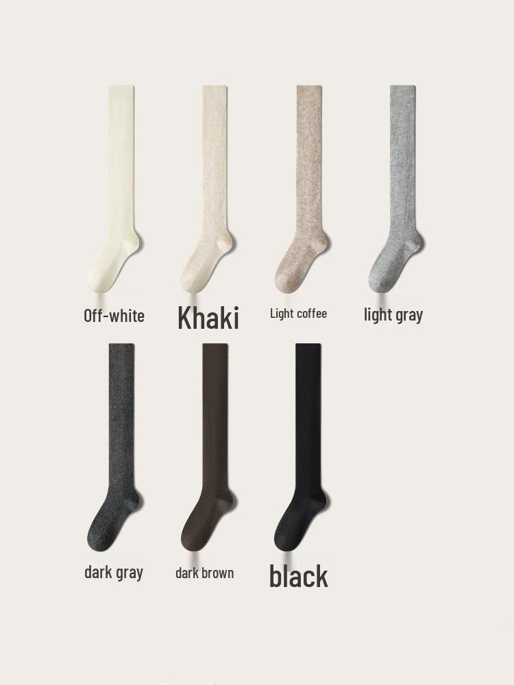 

Women s Wool Over-the-Knee Socks, Warm & Slimming, Anti-Slip, New 2025 Winter Collection One Size