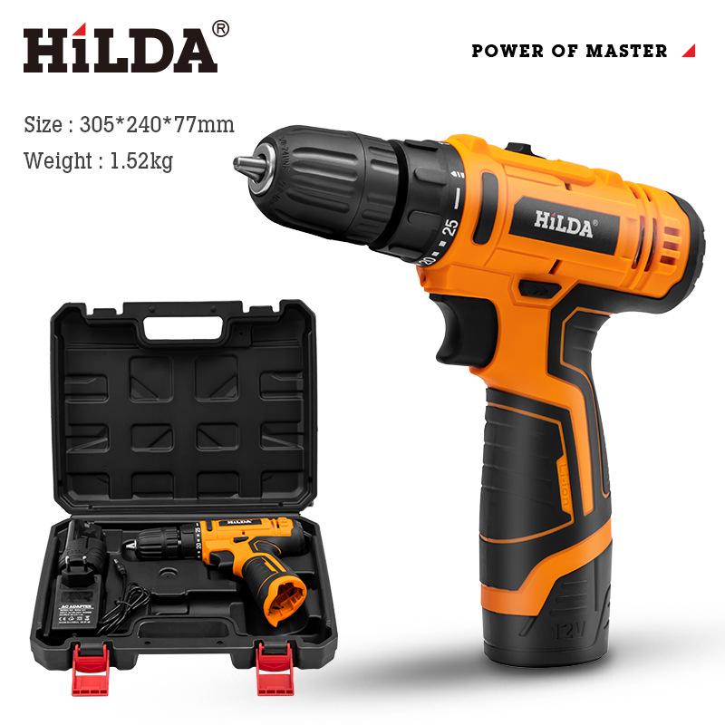 Hilda Lithium Dual Speed Electric Drill & Screwdriver